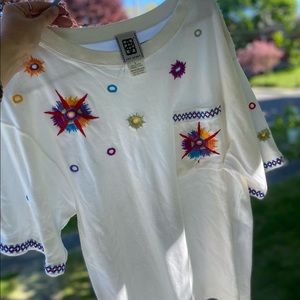 Fun and festive Embroidered top